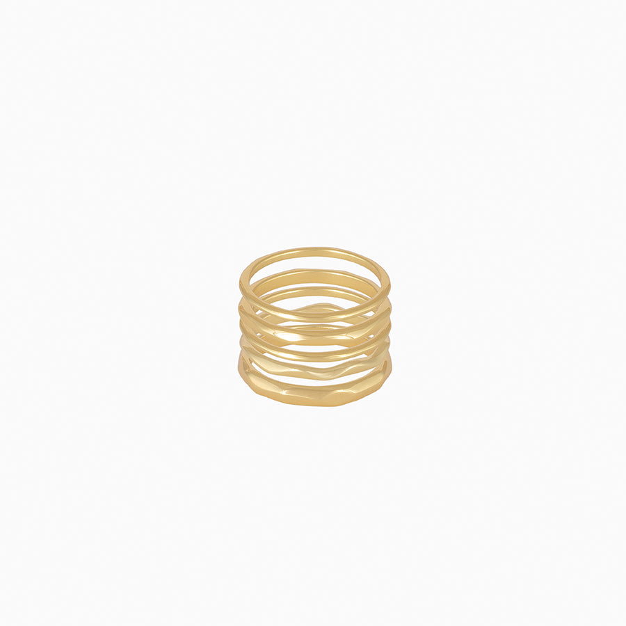 Forever Stack Vermeil Ring Set | Gold Vermeil | Product Detail Image | Uncommon James