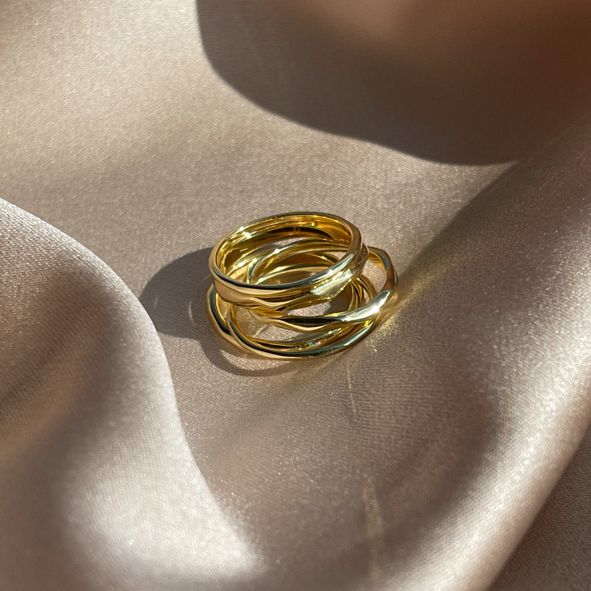 Forever Stack Vermeil Ring Set | Gold Vermeil | Product Image | Uncommon James