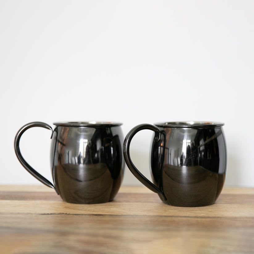 Gunmetal Moscow Mule Mug Set of 2 James Home