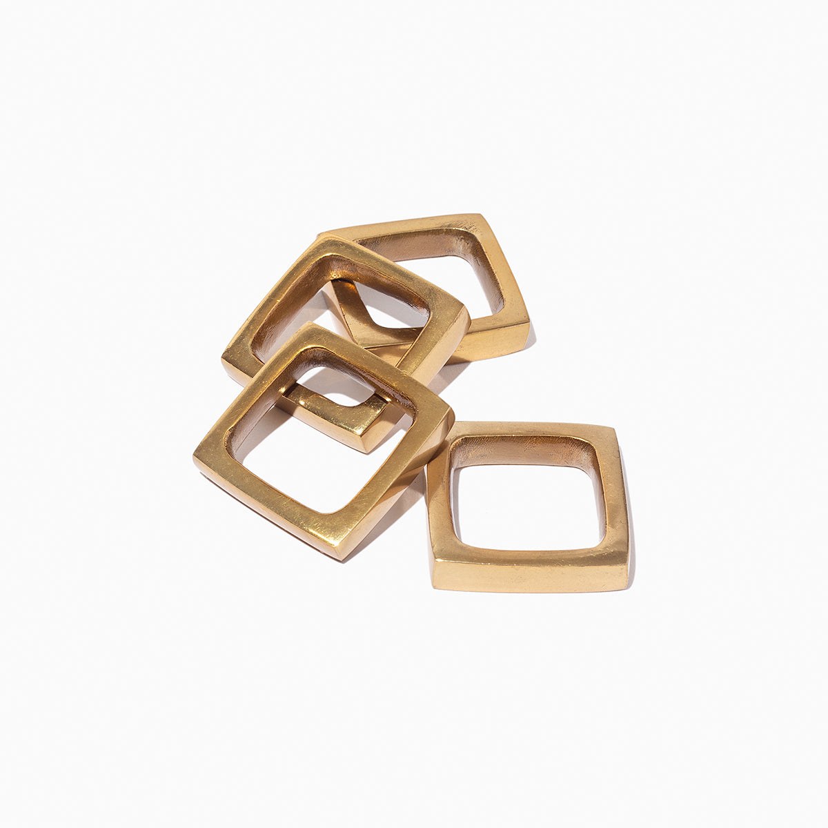 Napkin Rings Set of 4 | Gold | Product Detail Image 2 | Uncommon James Home