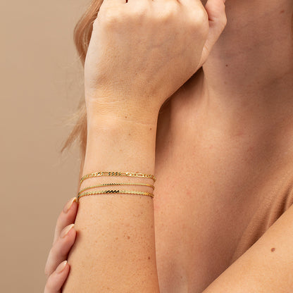 Gilded Bracelet Sets (Set of 3) | Gold | Model Image | Uncommon James