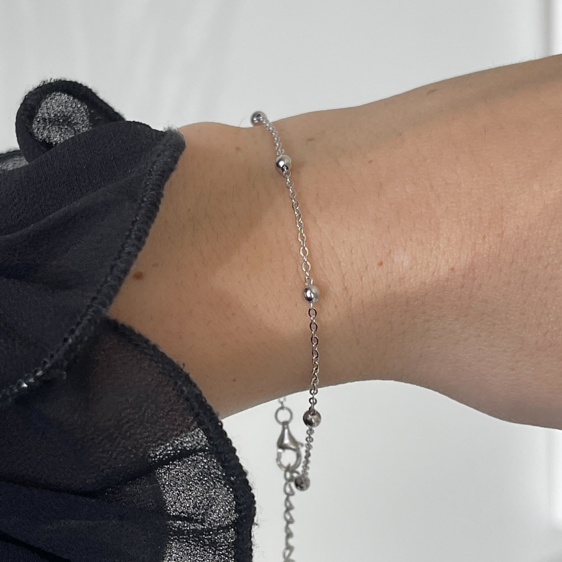 Sterling Silver Bracelet For Woman, Dainty Silver Bracelet, Chain Bracelet,  Minimal Jewelry, Gift For Women, Stacking Silver Bracelets