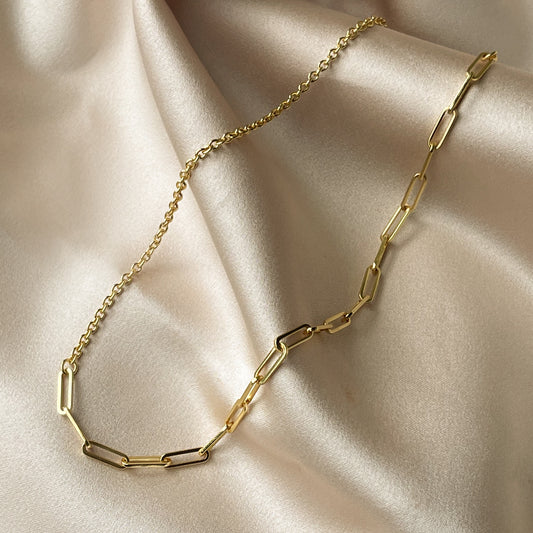 Mixed Chain Vermeil Necklace | Gold Vermeil | Product Image | Uncommon James