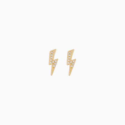 Bolt Stud Earrings | Gold | Product Image | Uncommon James
