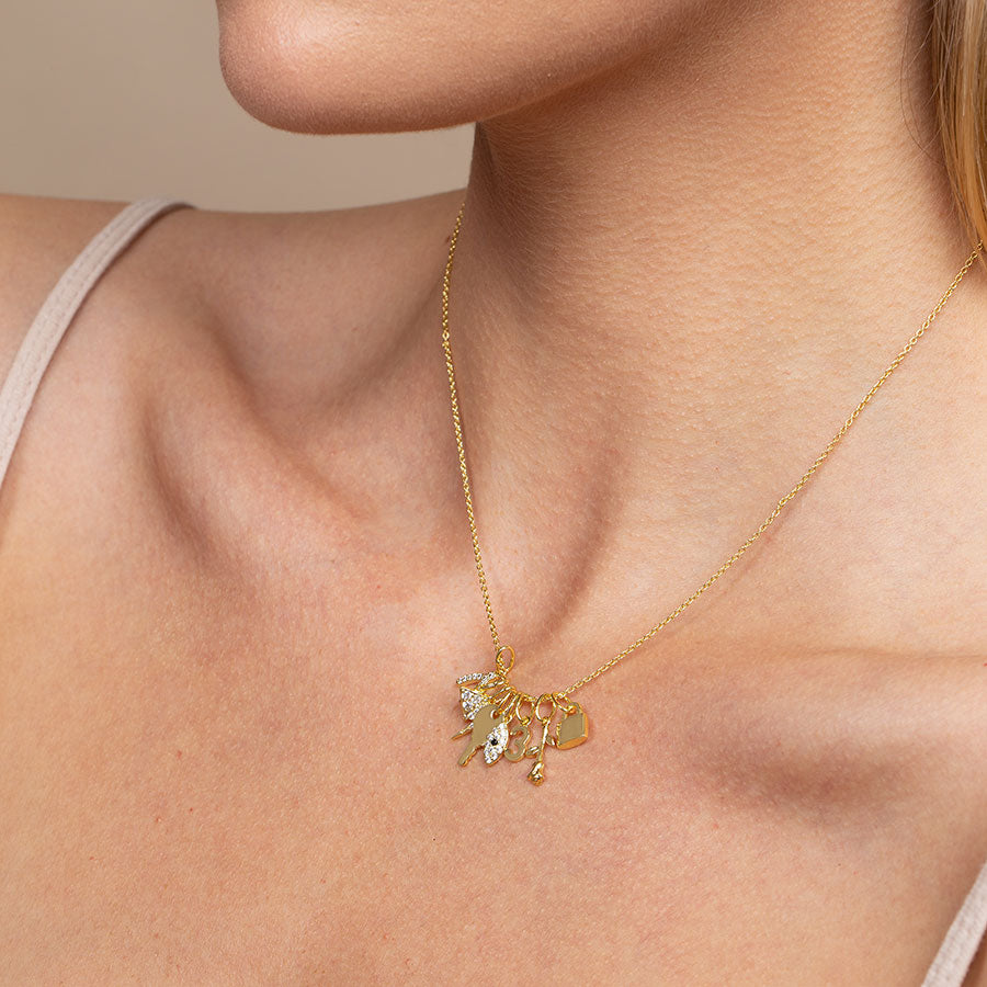 Charmer Necklace | Gold | Model Image | Uncommon James