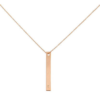 Initial Necklace | Rose Gold K | Product Image | Uncommon James