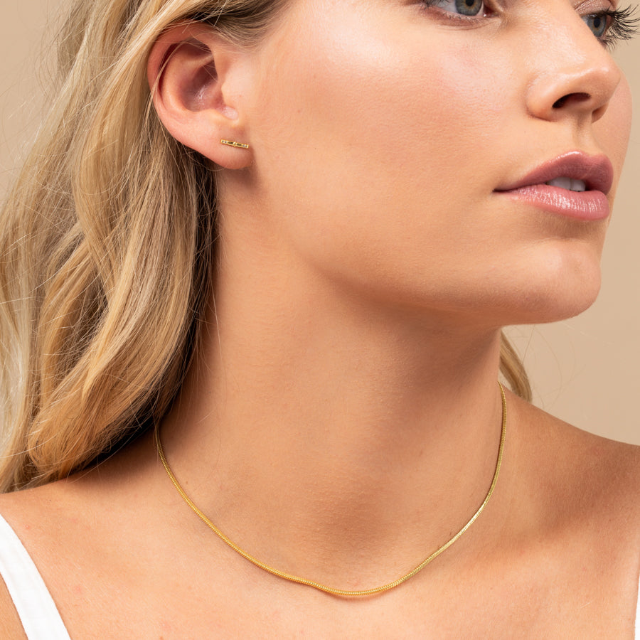 Sure Thing Necklace | Gold | Model Image | Uncommon James