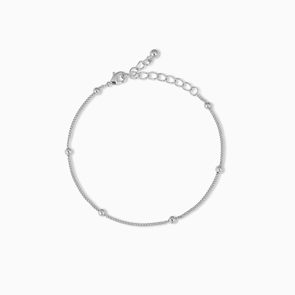 Gabriel & Co. Sterling Silver Oval Link White Sapphire Ankle | Saxons Fine  Jewelers | Bend, OR