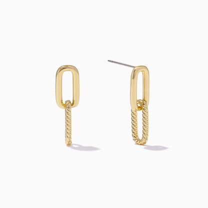 Linked Chain Earrings | Gold | Product Image | Uncommon James