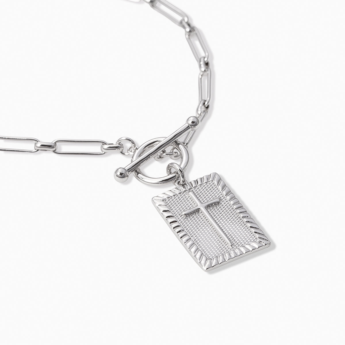 Cross Pendant Necklace | Silver | Product Detail Image | Uncommon James