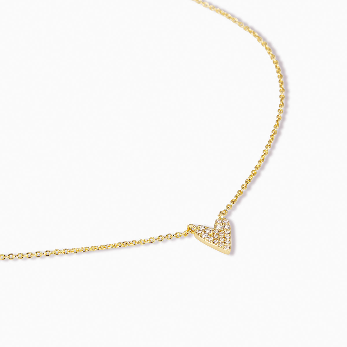 Full Heart Necklace | Gold | Product Detail Image | Uncommon James