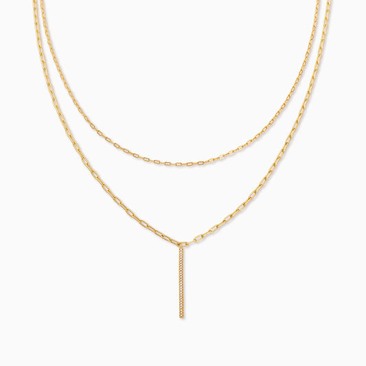 Simple Double Chain Necklace | Gold | Product Image | Uncommon James