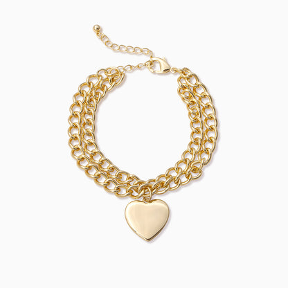 Whole Heart Bracelet | Gold | Product Image | Uncommon James