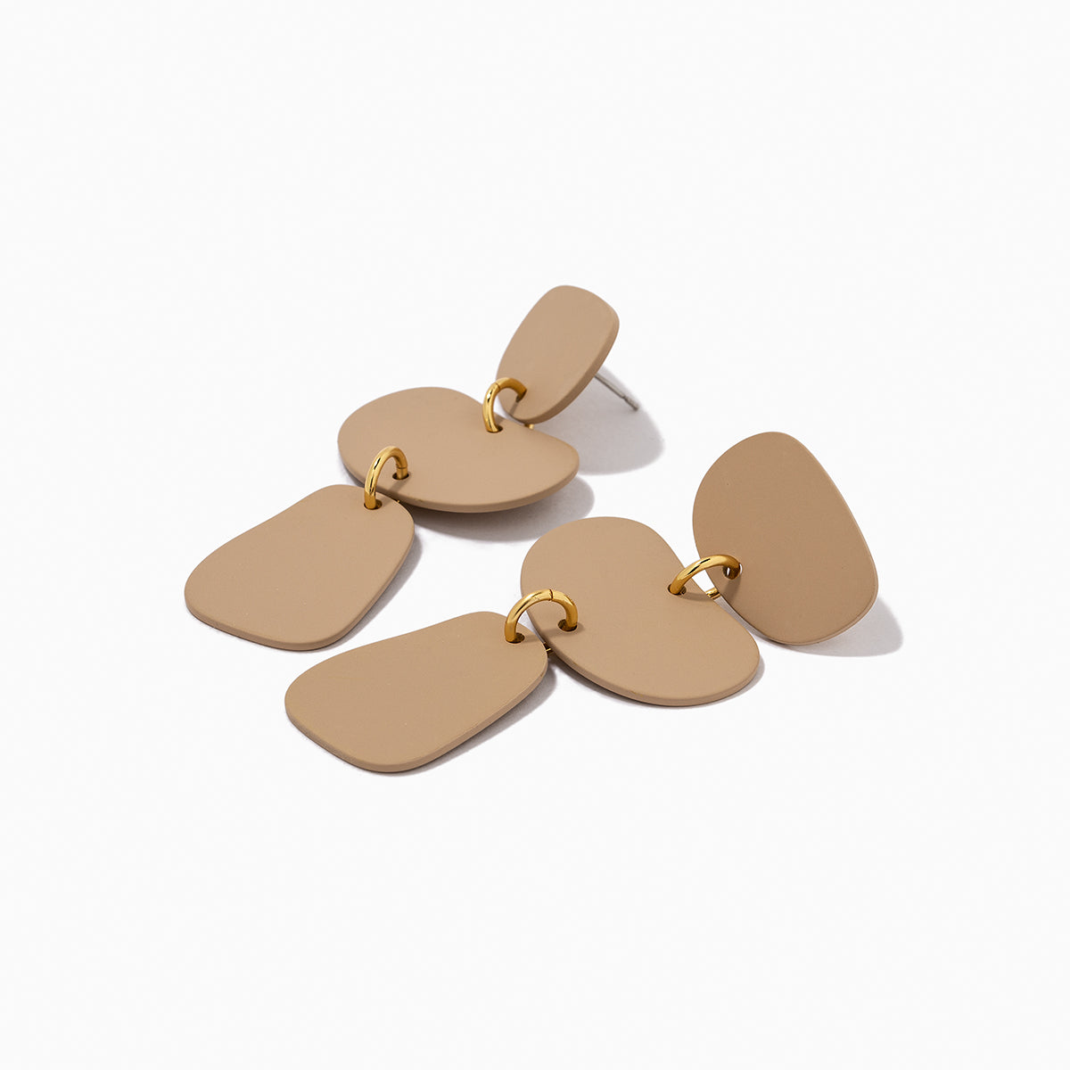 Nudist Earrings | Nude Gold | Product Detail Image | Uncommon James