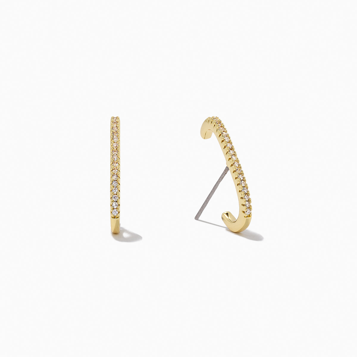 Other Side of the Tracks Stud Earrings | Gold | Product Image | Uncommon James