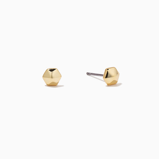 Pyramid Stud Earrings | Gold | Product Image | Uncommon James