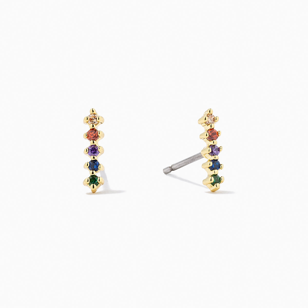 Colorful Stud Earrings | Gold | Product Image | Uncommon James