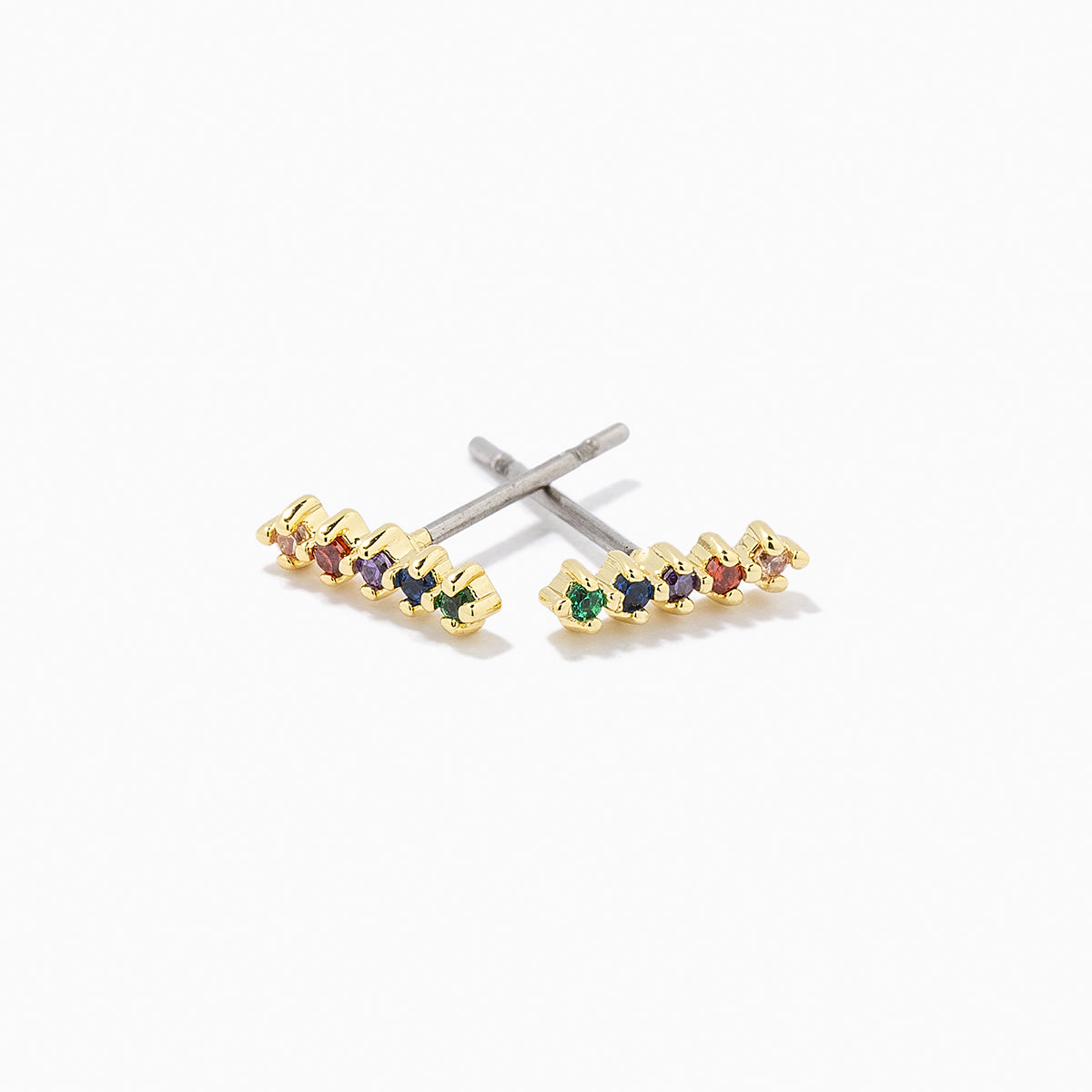 Colorful Stud Earrings | Gold | Product Detail Image | Uncommon James
