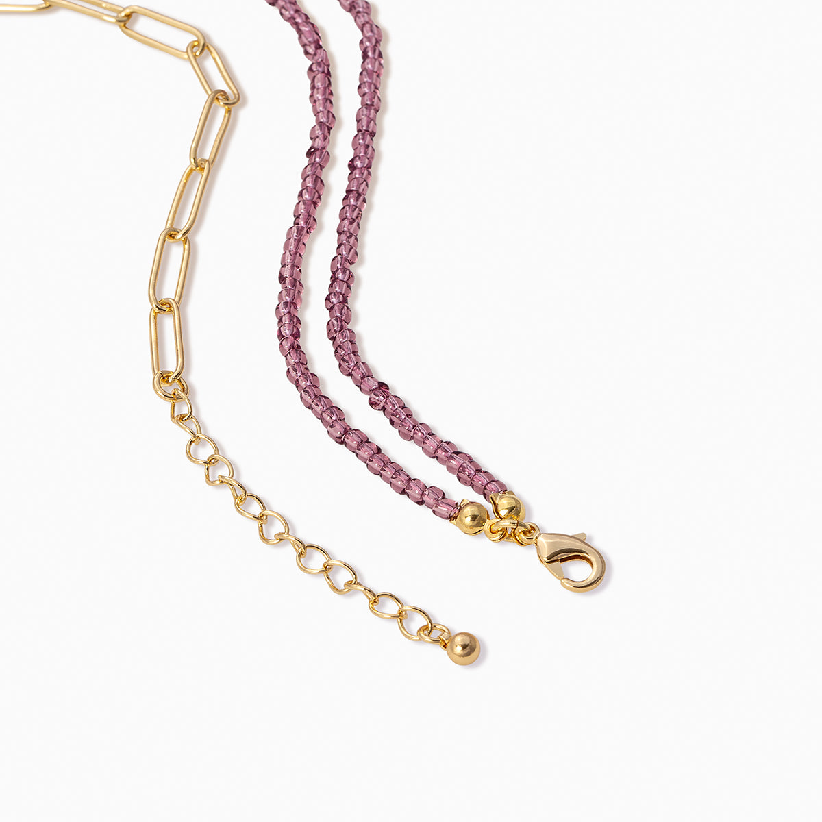 Bead and Chain Necklace | Gold | Product Detail Image 2 | Uncommon James