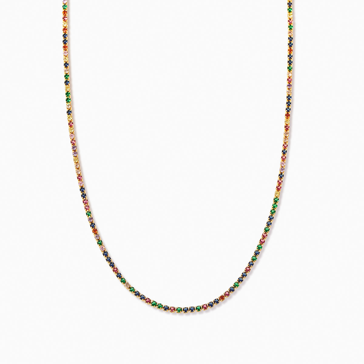 Colorful Studded Necklace | Gold | Product Image | Uncommon James