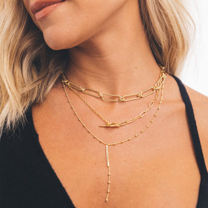 Everyday Paper Clip Chain Necklace | Gold | KC Image | Uncommon James