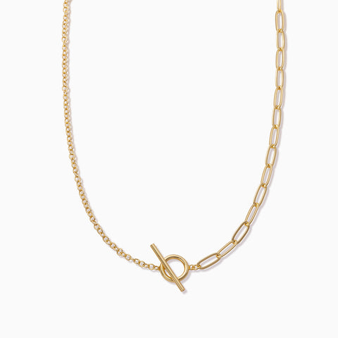 Everyday Paper Clip Chain Necklace Gold