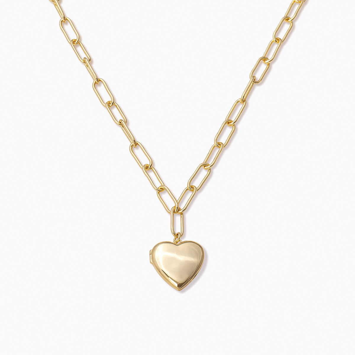 Heart Locket Necklace | Gold | Product Image | Uncommon James