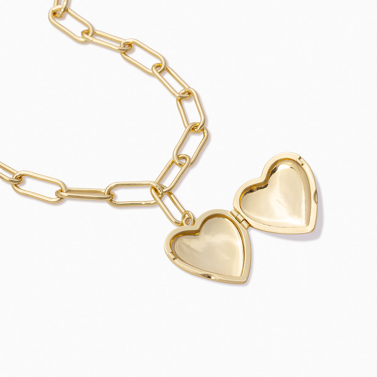 Heart Locket Necklace | Gold | Product Detail Image | Uncommon James