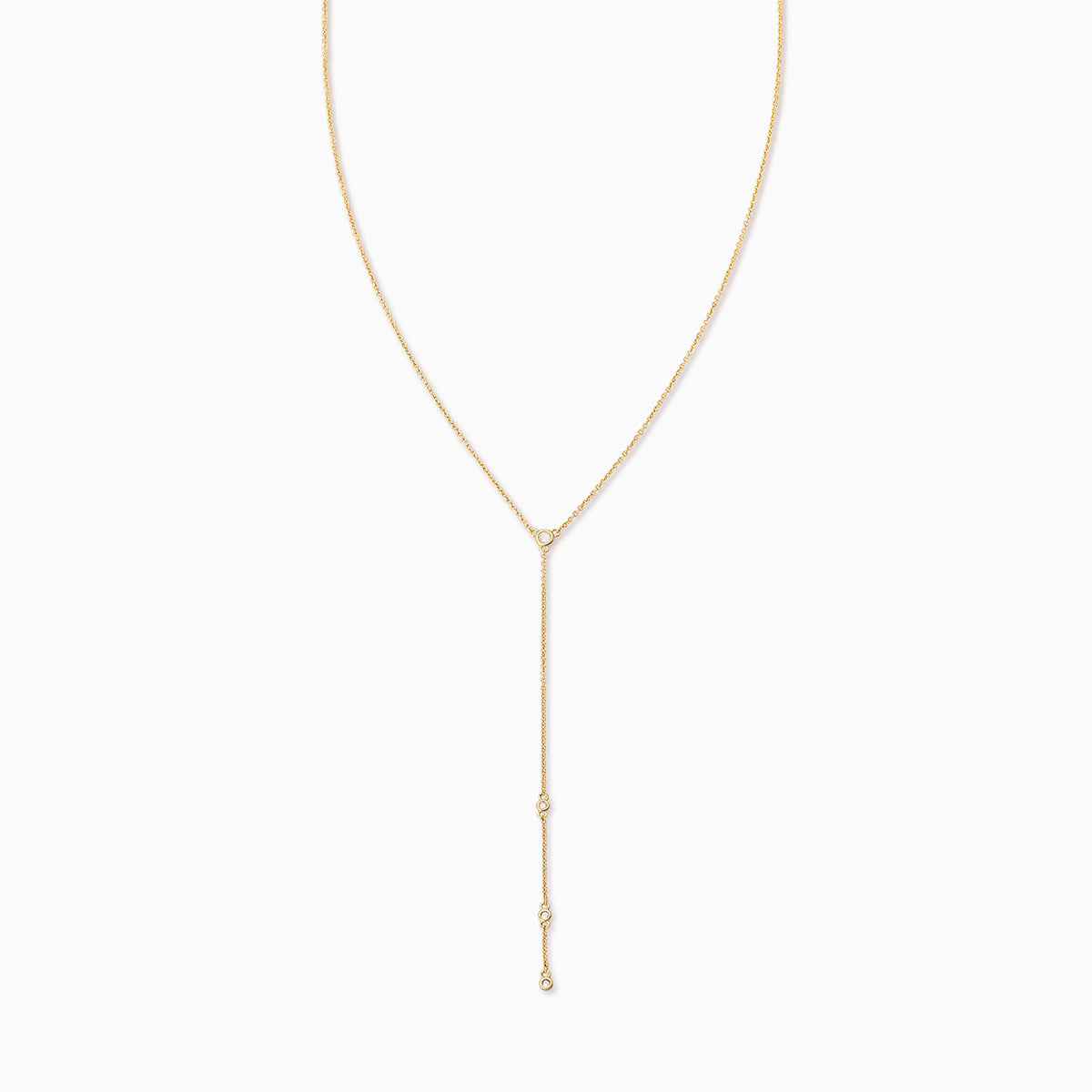 Soft Touch Lariat Necklace | Gold | Product Image | Uncommon James