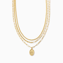 Gold Layered Chains + Pendant Necklace | Uncommon James