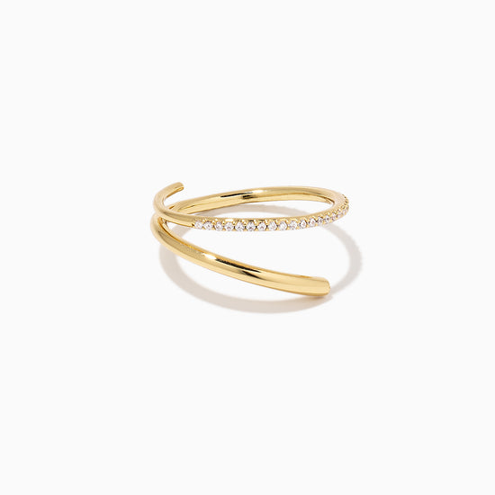 Versatile Dainty Asymmetrical Ring in Gold | Uncommon James