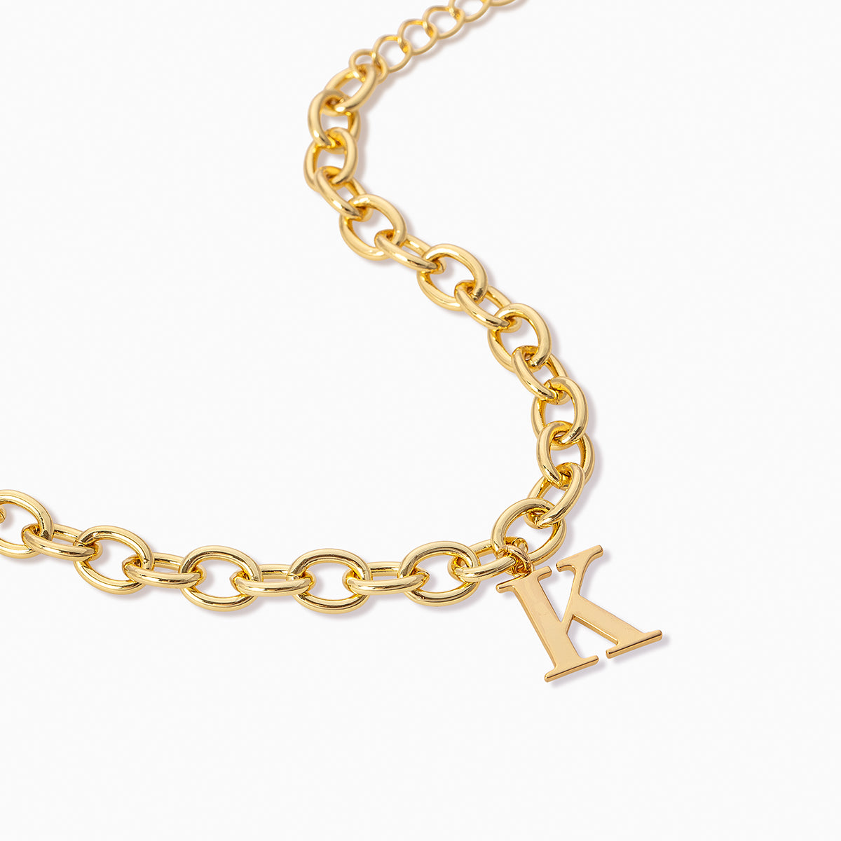 Custom Diamond Initial Bracelet with 5 Letters in 14K Yellow Gold - MEGAN -  M. Flynn