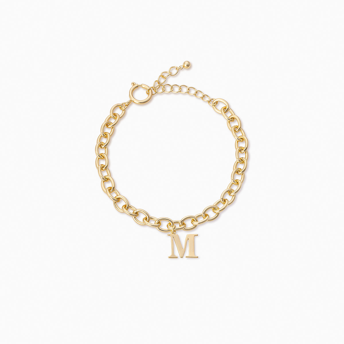 bracelet with letter m