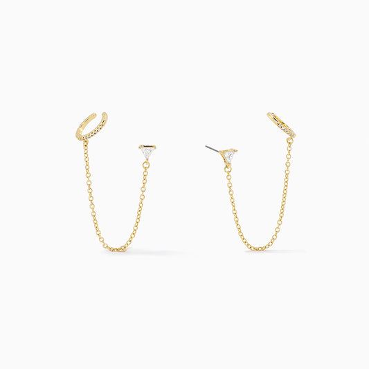 Chain and Cuff Ear Climber | Gold | Product Image | Uncommon James