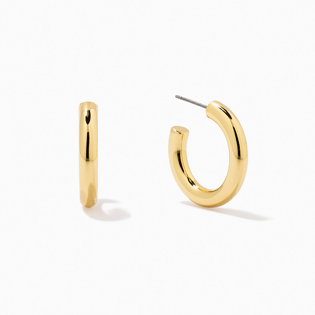 Classic Thick Gold Hoops | Gold | Product Image | Uncommon James