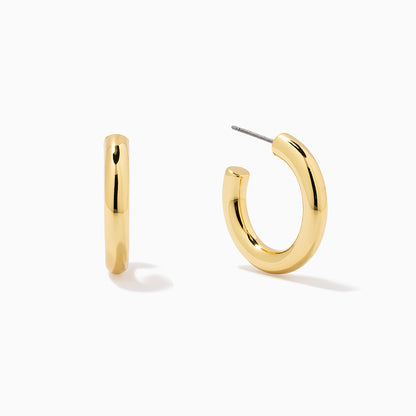 Classic Thick Gold Hoops | Gold | Product Image | Uncommon James