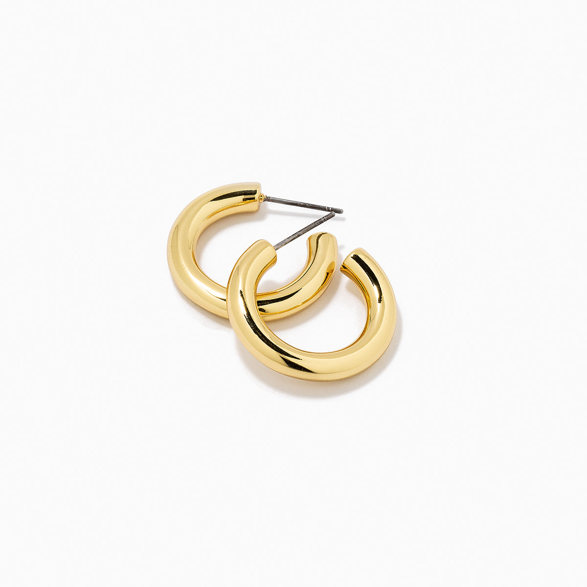 Classic Thick Gold Hoops | Gold | Product Detail Image | Uncommon James