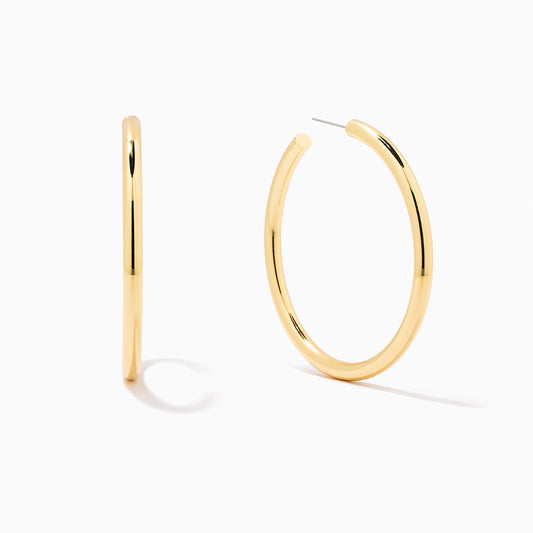 Classic Thick Gold Hoops Large | Gold | Product Image | Uncommon James