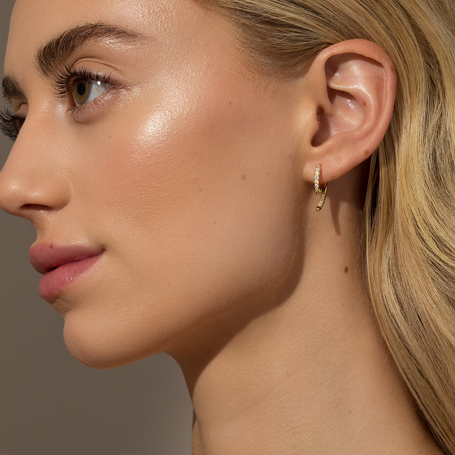 Enchanted Earrings | Gold | Model Image | Uncommon James
