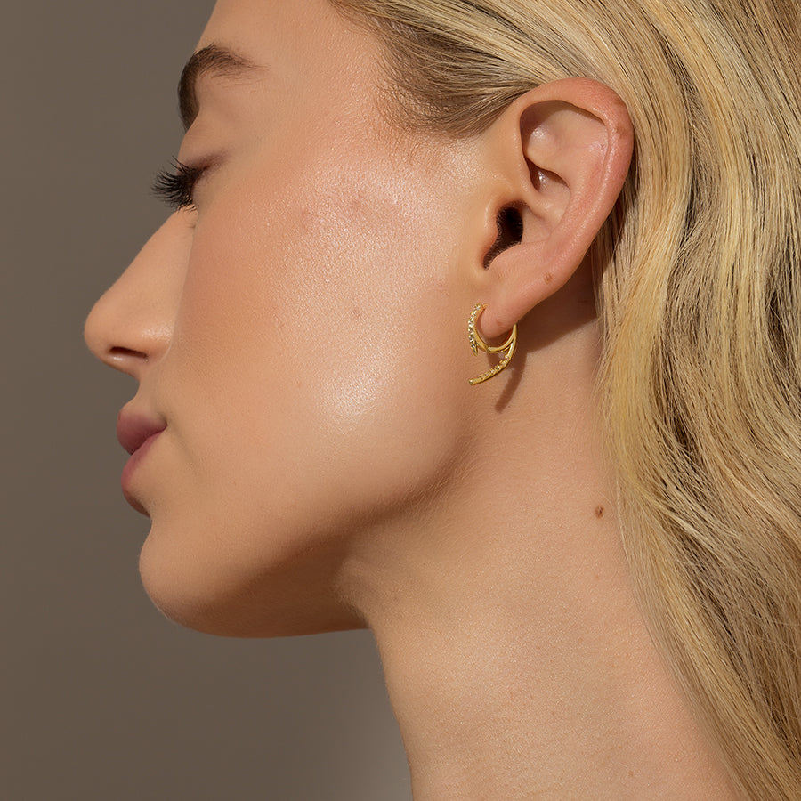 hoop earrings 18k men's futoshi . simple one-side ear ring earrings peridot  : Real Yahoo auction salling