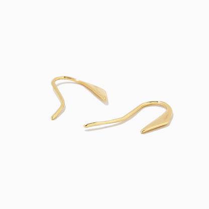 Living Legend Unique Thread Earrings in Gold | Uncommon James