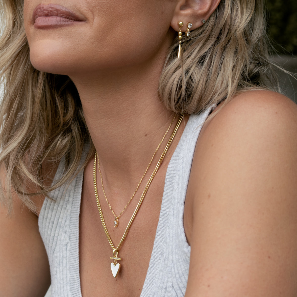 Spotlight Stud and Dangle Earrings in Gold Uncommon James