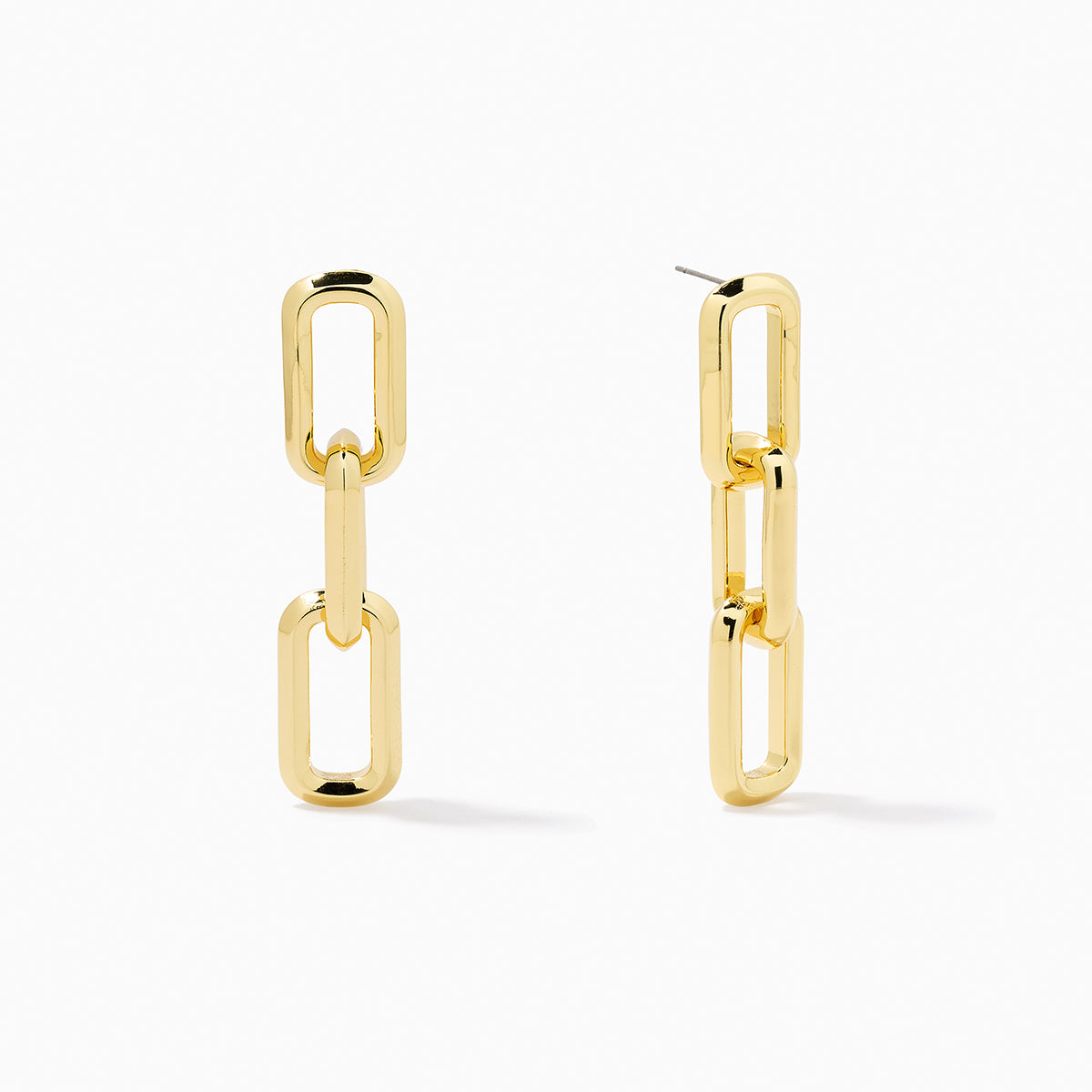 Triple Link Earrings | Gold | Product Image | Uncommon James