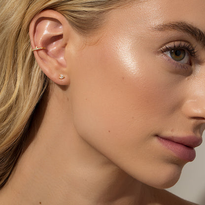 Undeniable Ear Cuff | Gold | Model Image | Uncommon James