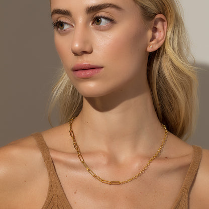 Best of Both Chain Necklace | Gold | Model Image | Uncommon James
