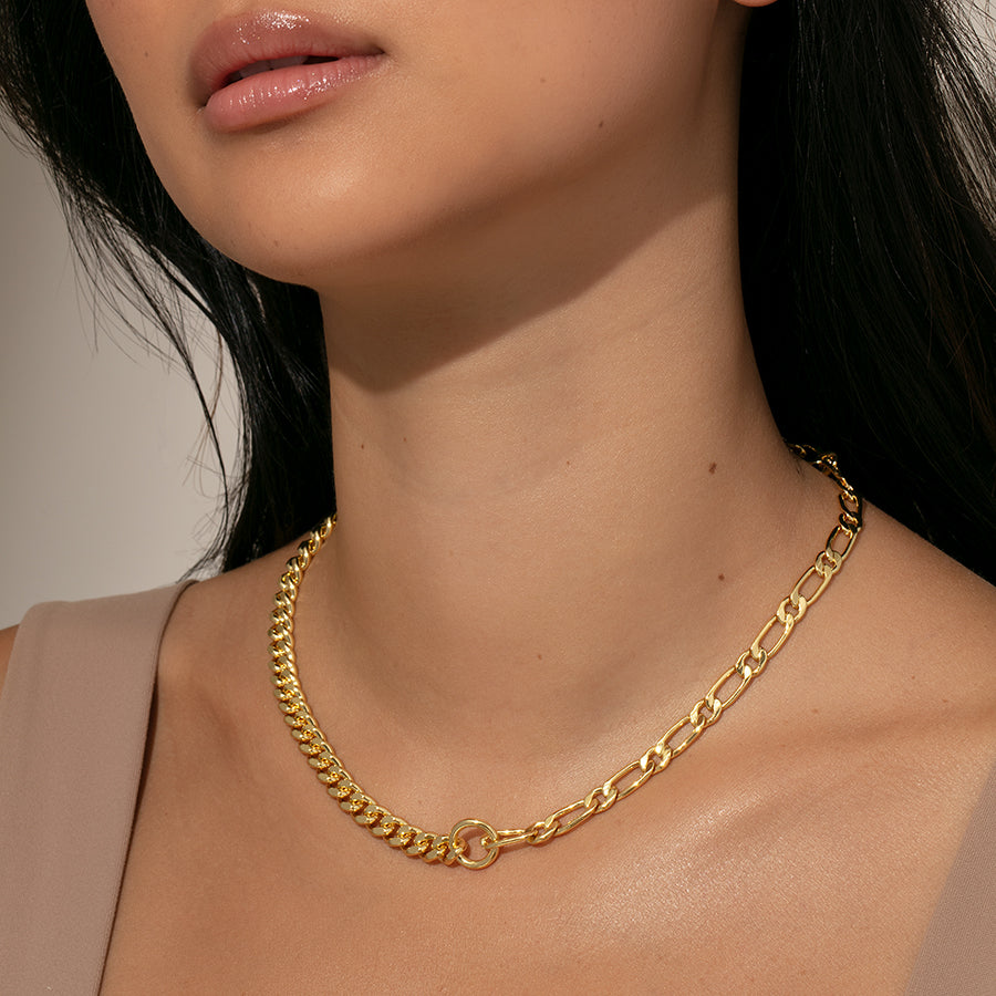 Breadwinner Chain Necklace | Gold | Model Image | Uncommon James