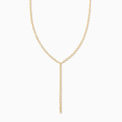 Circle Chain Lariat Necklace | Gold | Product Image | Uncommon James