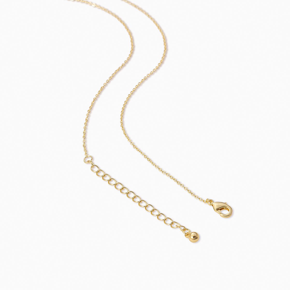Crown Gem Pendant and Dainty Chain Necklace in Gold | Uncommon James
