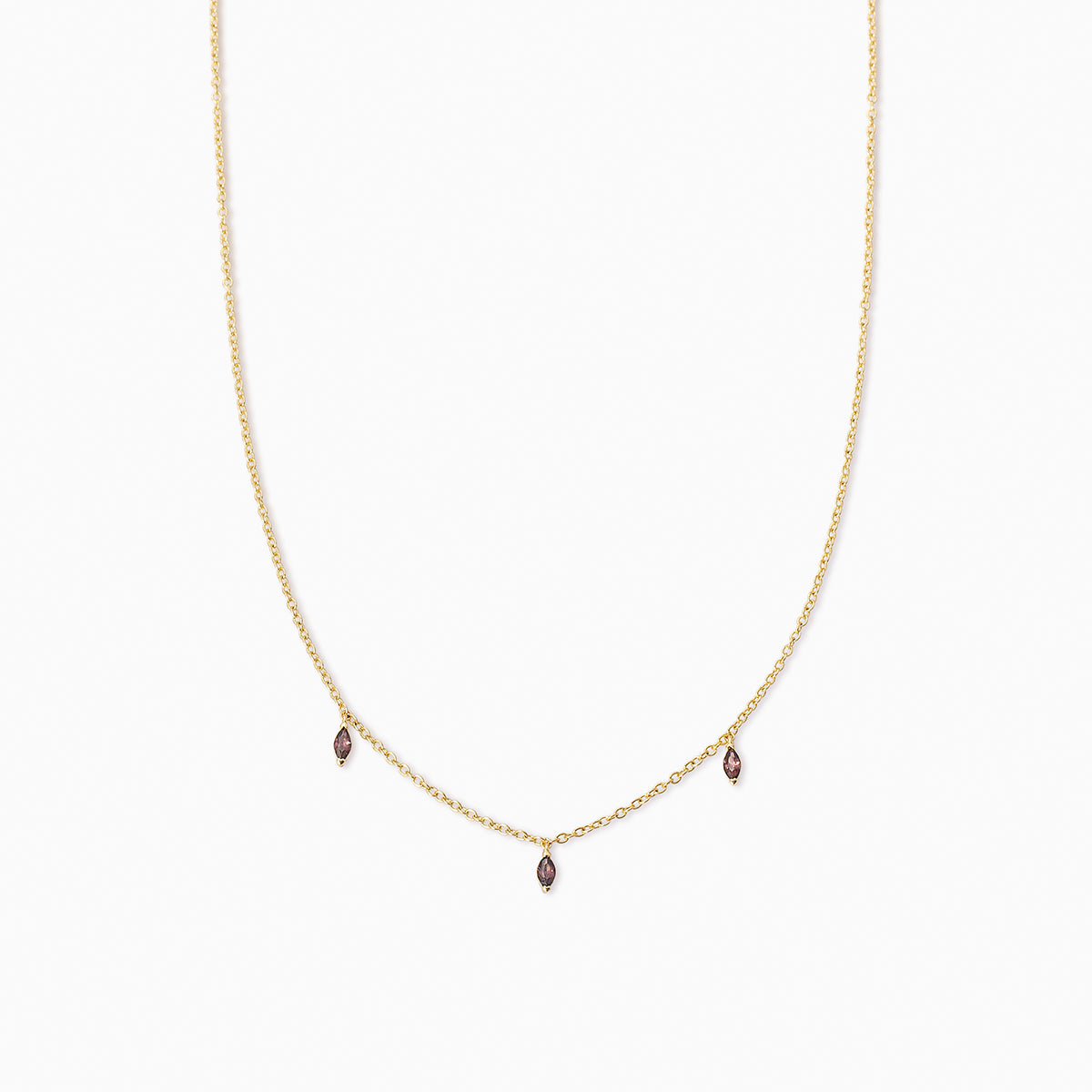 Dainty Gem Necklace | Gold | Product Image | Uncommon James