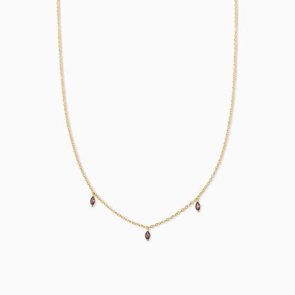 Dainty Gem Necklace | Gold | Product Image | Uncommon James